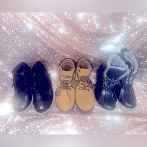Boys sz 12 Set of 3 Stylish Boots for fall/winter